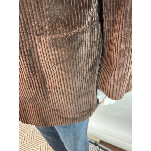 Neiman Marcus International Brown Corduroy Blazer Size 44 Regular Mens 100% Cott - Picture 10 of 16